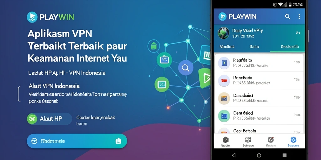 Antarmuka pengguna aplikasi PLAYWIN yang intuitif dan mudah digunakan.